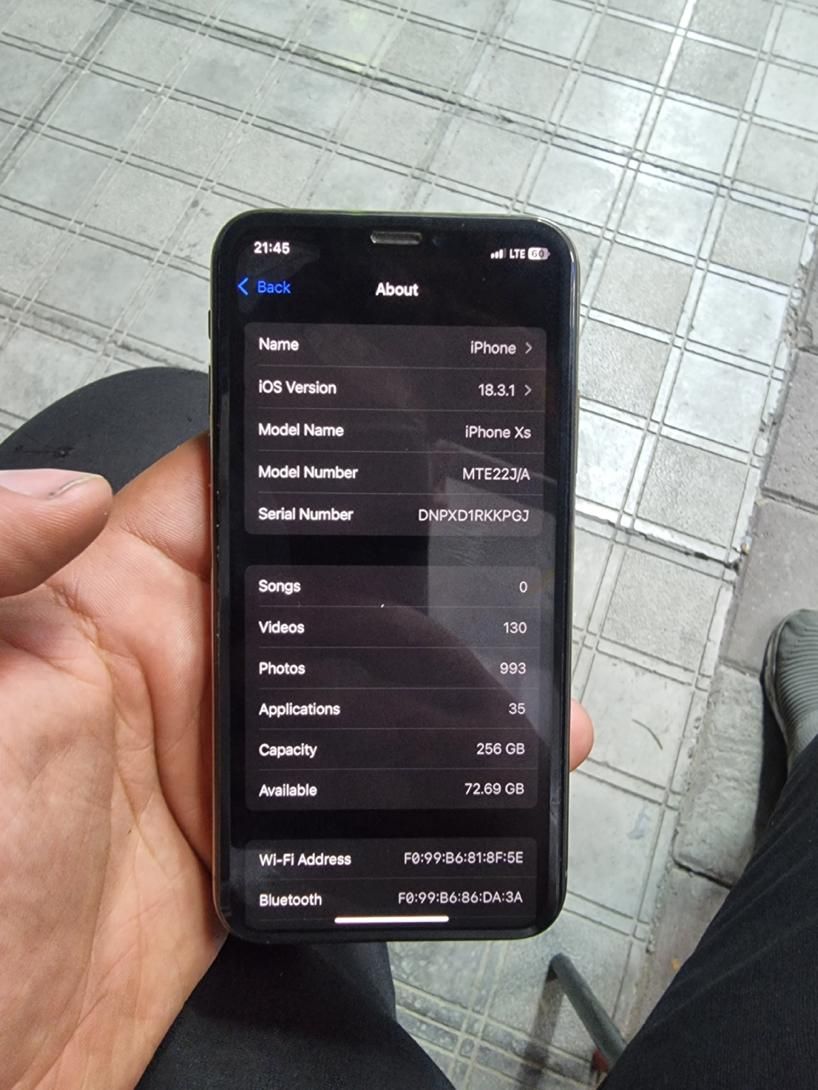 اپل iPhone XS با حافظهٔ ۲۵۶ گیگابایت|موبایل|مشهد, آب و برق|دیوار