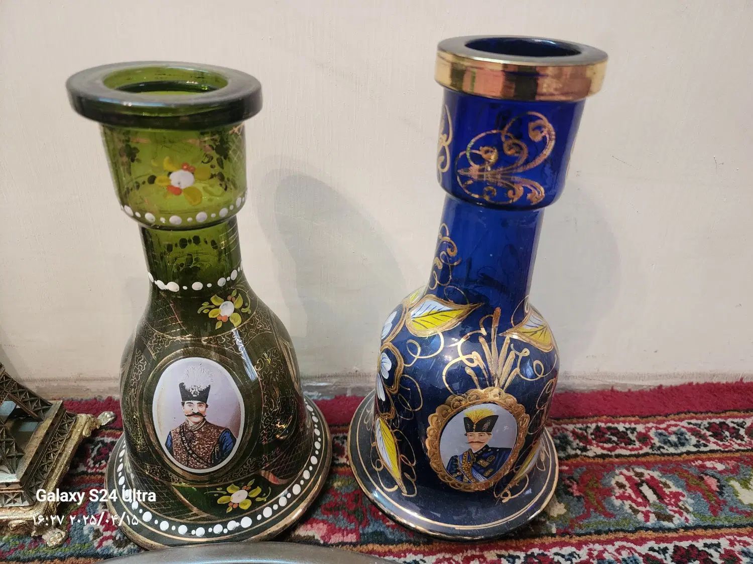 ۴تا تنگ گلدرشت ومینیاتوری شاعباسی ۵۰ساله۳پوست|کلکسیون اشیاء عتیقه|تهران, نیروی هوایی (پیروزی)|دیوار
