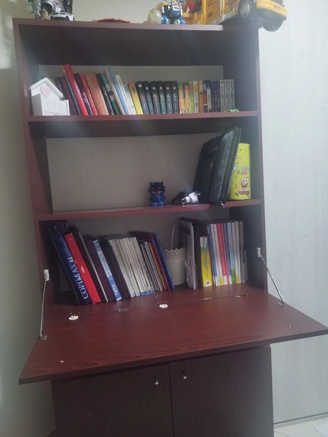 کتابخانه چوبی|کتابخانه، شلف، قفسه‌های دیواری|تهران, جیحون|دیوار