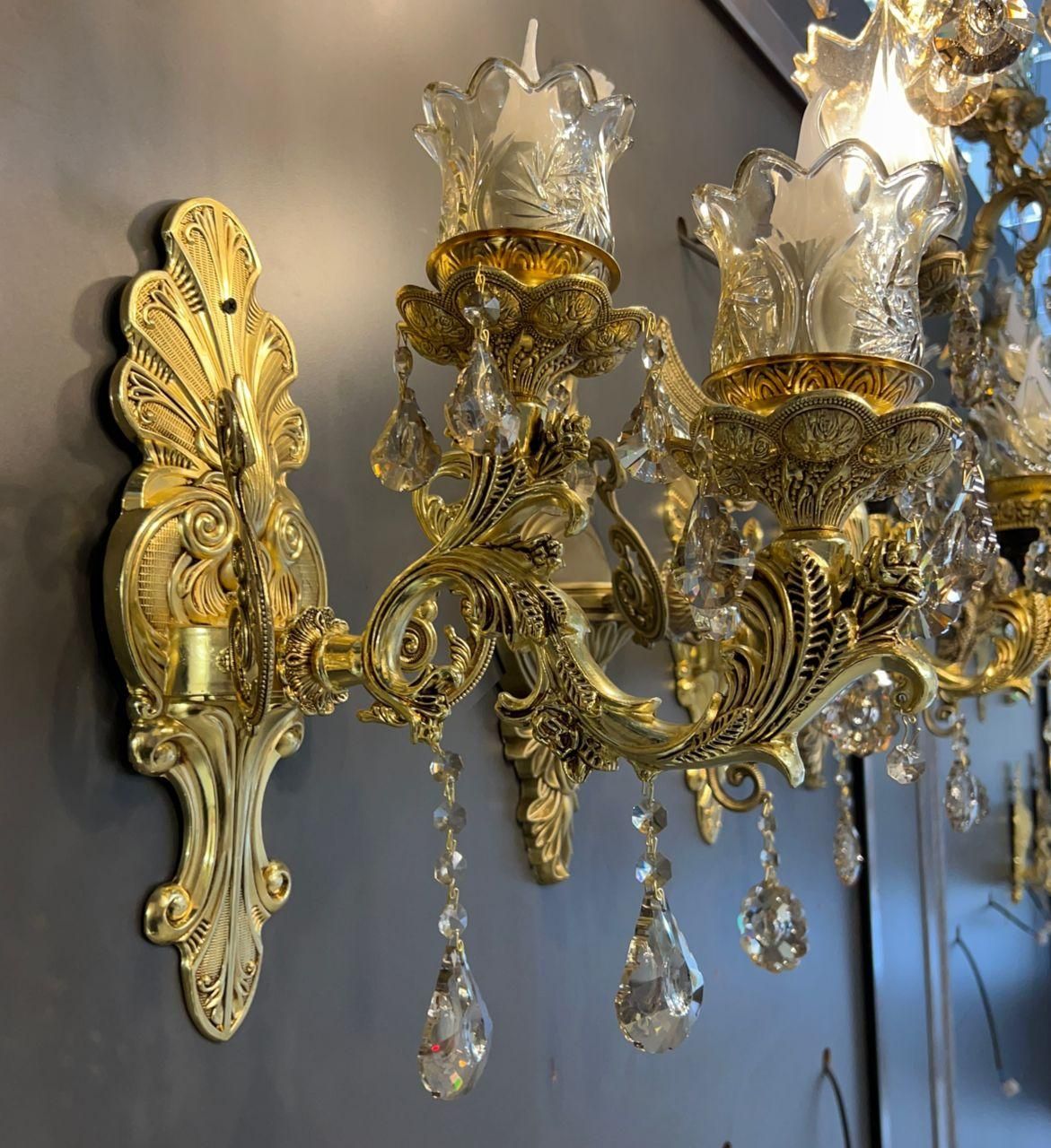 لوستر زیبای دوگل|لوستر و چراغ آویز|بیرجند, |دیوار