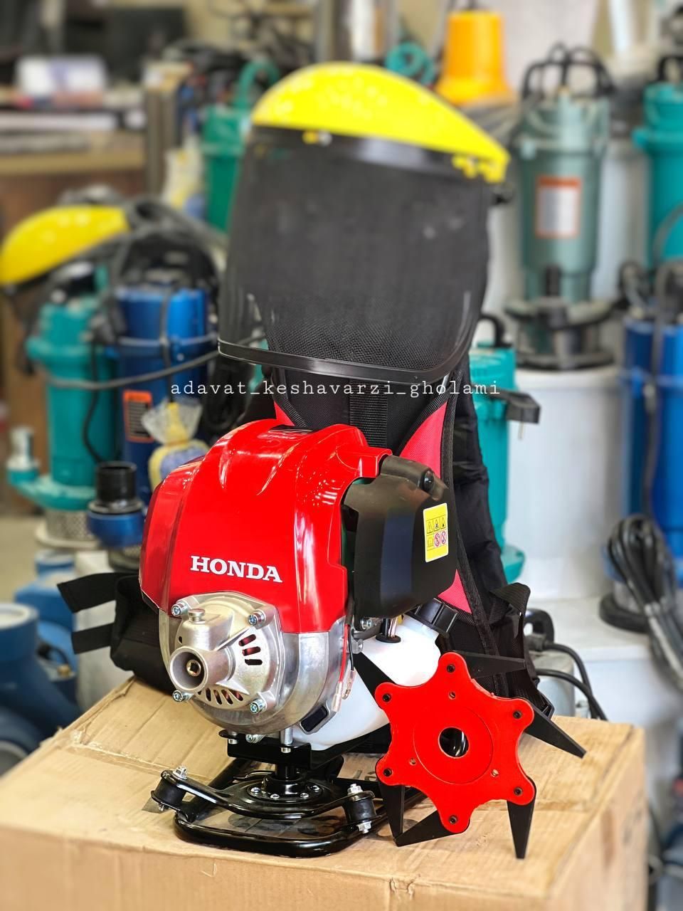 موتور برق چمن زن علفزن هوندا علفتراش پشتی دوشی|ابزارآلات|رشت, بلوار گیلان|دیوار