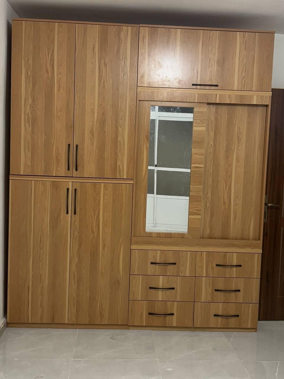 فروش فوری کمد دیواری لوکس با ۶ کشو قابل سفارش|جاکفشی، کمد، دراور|ساری, |دیوار