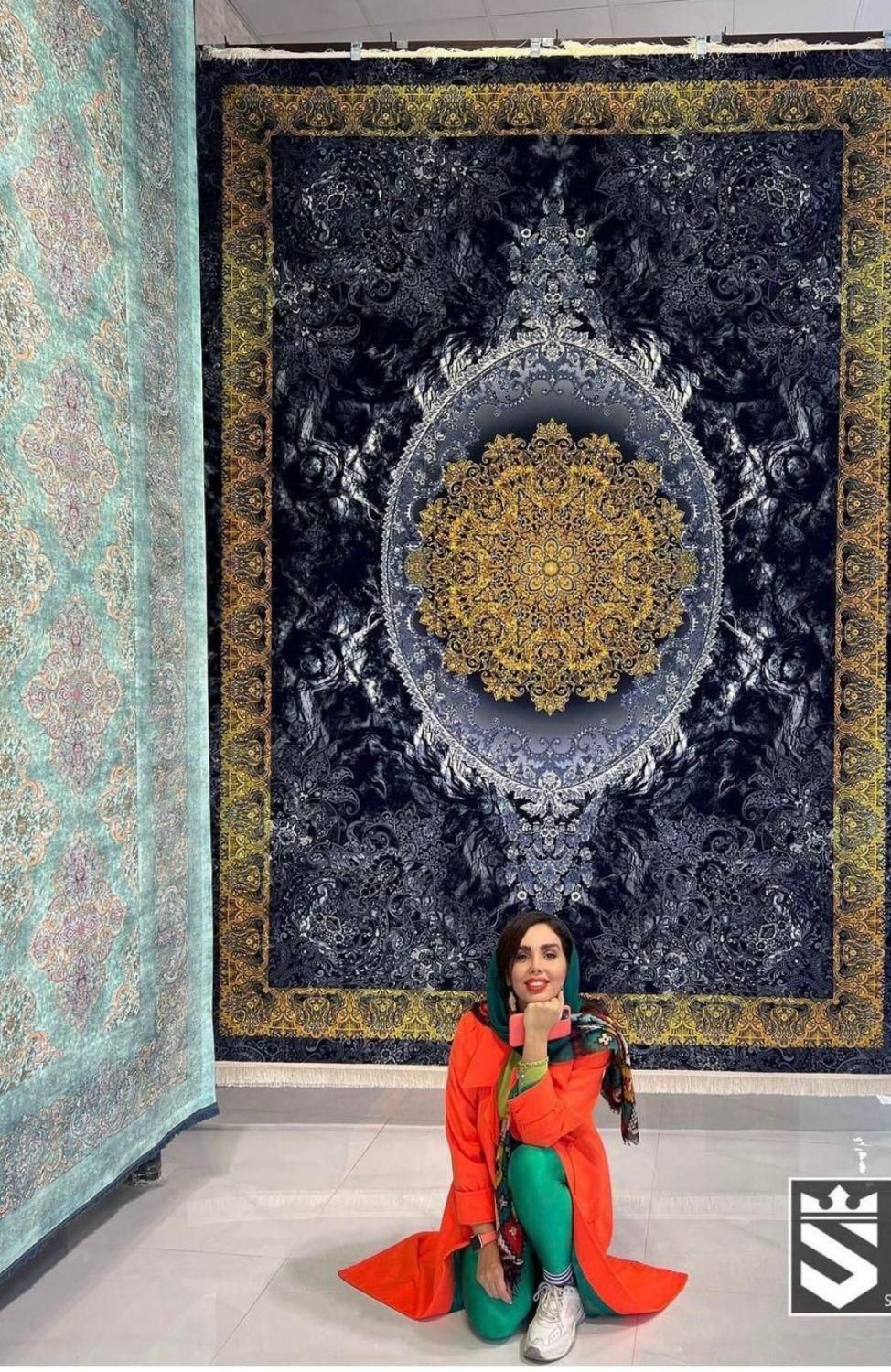 نگین ترمه کاشان فرش مرغوب ۱۵۰۰ شانه در همه سایز|فرش|شیراز, فرهنگیان|دیوار