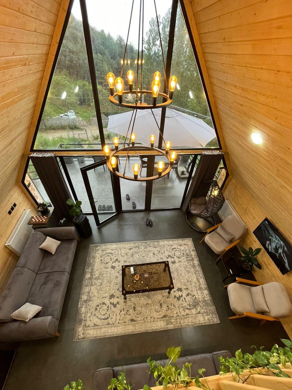 اجاره کلبه سویسی شیک دو خوابه با ویو جنگل در ماسال|اجارهٔ کوتاه‌مدت ویلا و باغ|رشت, منظریه|دیوار