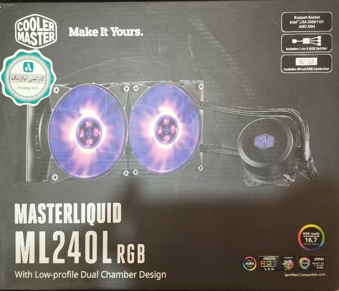 خنک کننده پردازنده کولر مستر Cooler Master ML240L|قطعات و لوازم جانبی رایانه|تهران, سعادتآباد|دیوار