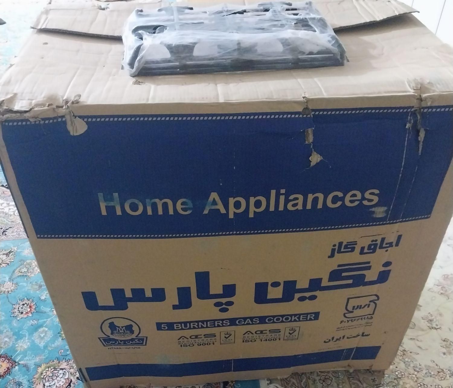 گاز طرح فر استیل آک در کارتن|اجاق گاز و لوازم برقی پخت‌وپز|اهواز, کوی رمضان|دیوار