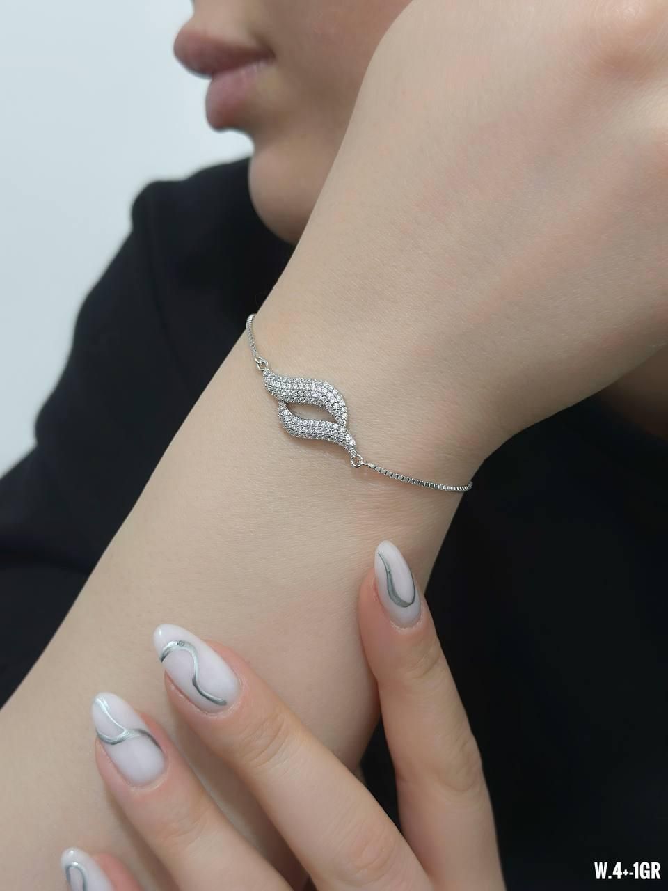 دستبند نقره نیم ماه عیار 925 کدmymoon313|بدلیجات|تبریز, |دیوار