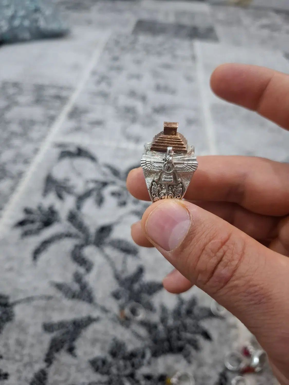 انگشتر نقره کسی‌ خواستی در خدمتم|جواهرات|تهران, تهرانسر مرکزی|دیوار