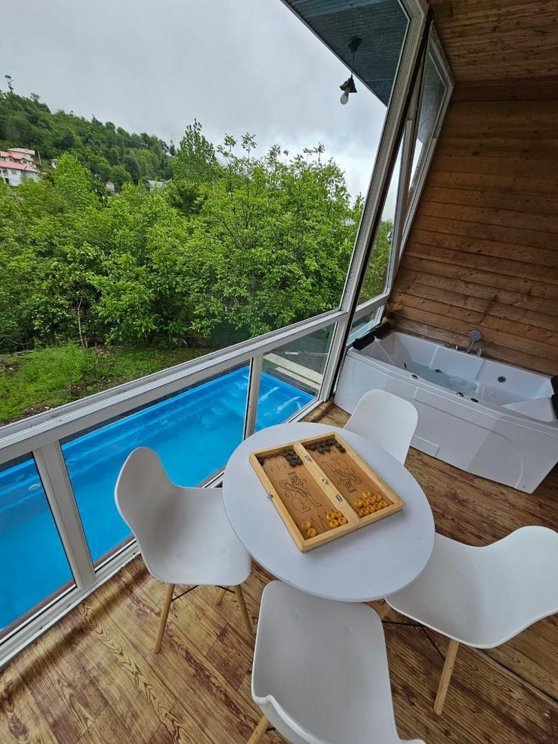 اجاره کلبه استخر روباز جنگلی با بیلیارد آتشدان vlp|اجارهٔ کوتاهمدت ویلا و باغ|ماسال, |دیوار