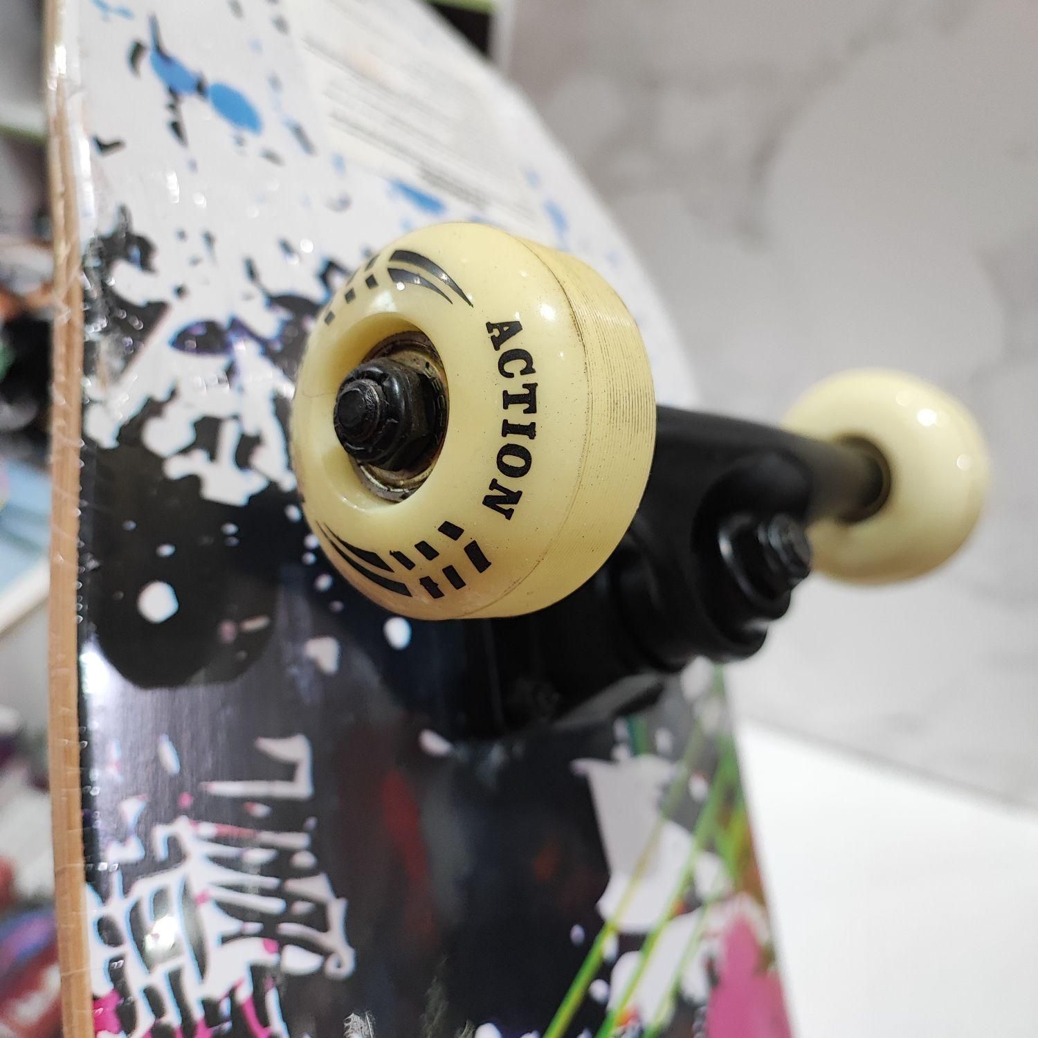 اسکیت برد چوبی ۸ لایه حرفه ای اکشن|دوچرخه، اسکیت، اسکوتر|اسلامشهر, شهرک واوان|دیوار