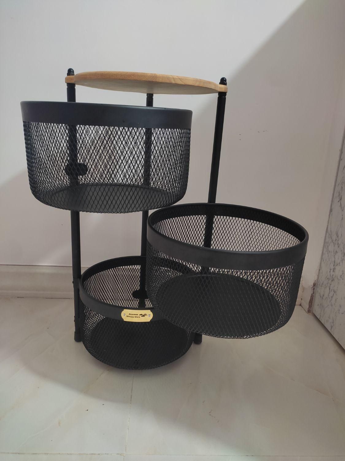 سبد جا سیب زمینی وپیاز|ظروف نگهدارنده، پلاستیکی، یک‌بارمصرف|گرمسار, |دیوار