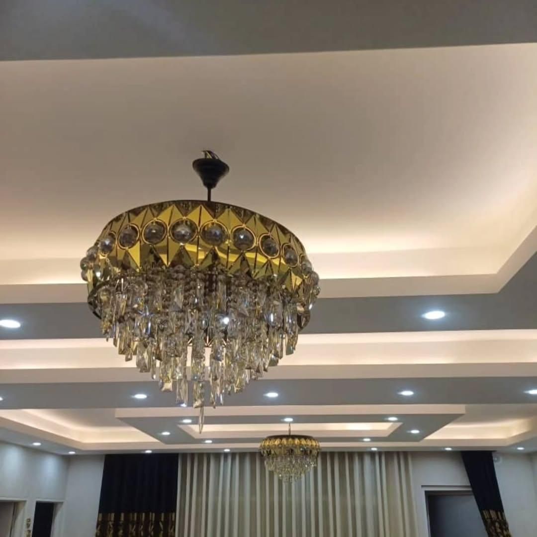 لوستر کریستال میلانو|لوستر و چراغ آویز|شادگان, |دیوار