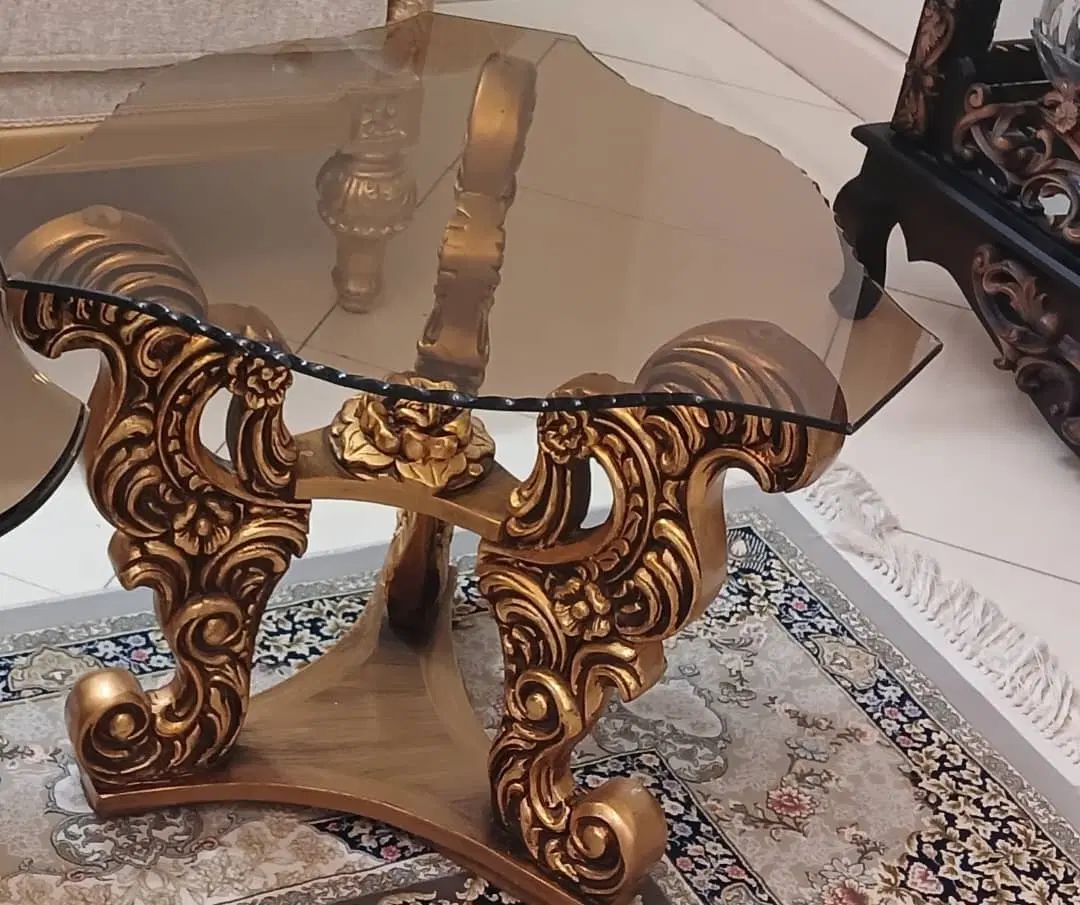 میز جلو مبلی و دو عدد عسلی|مبلمان خانگی و میز عسلی|تهران, تاکسیرانی|دیوار