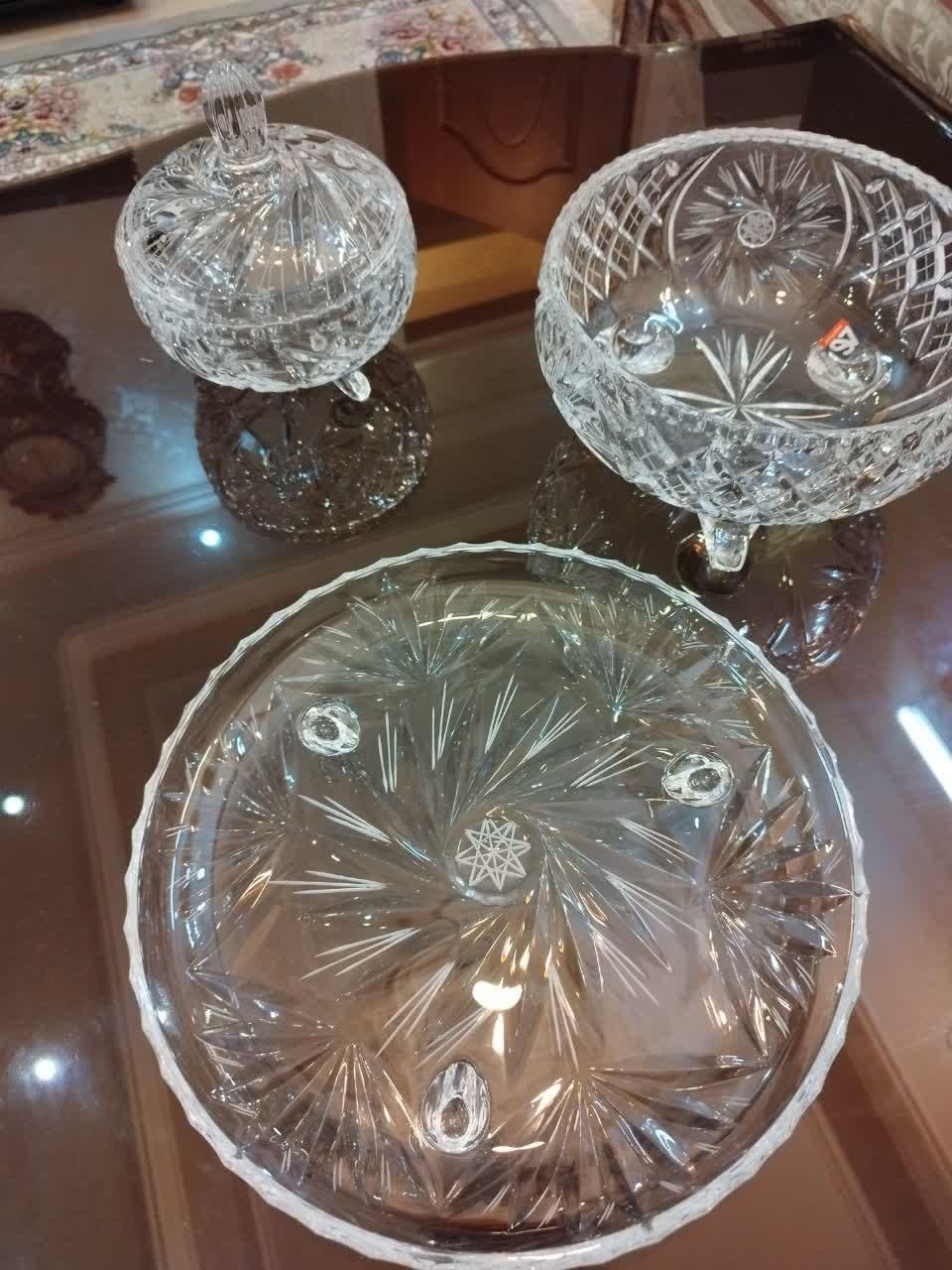 آجیل خوری میوه خوری پایه دار کریستال|ظروف سرو و پذیرایی|قم, زنبیل آباد|دیوار