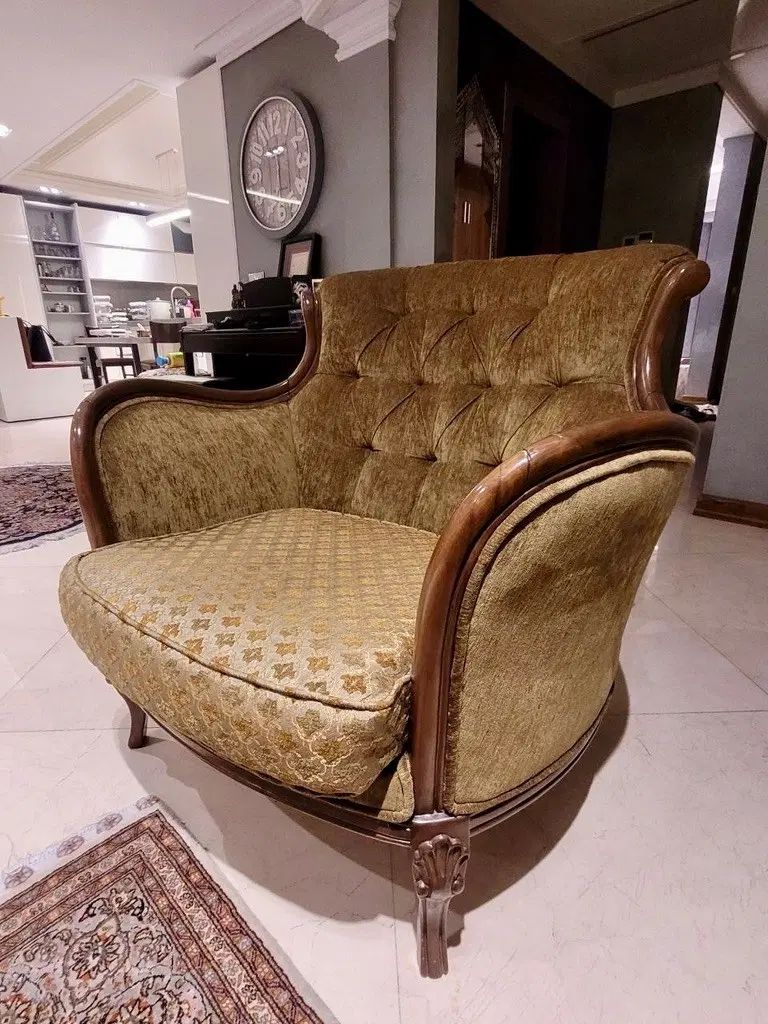 ست کامل مبل استیل ۶ نفره میز جلو مبلی و  دو عسلی|مبلمان خانگی و میز عسلی|تهران, یوسف‌آباد|دیوار