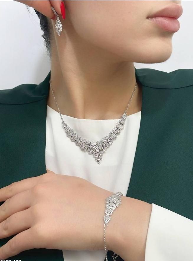 سرویس نقره زنجیری مشابه طلا آبکاری روکش طلا حمیدی|بدلیجات|تبریز, |دیوار