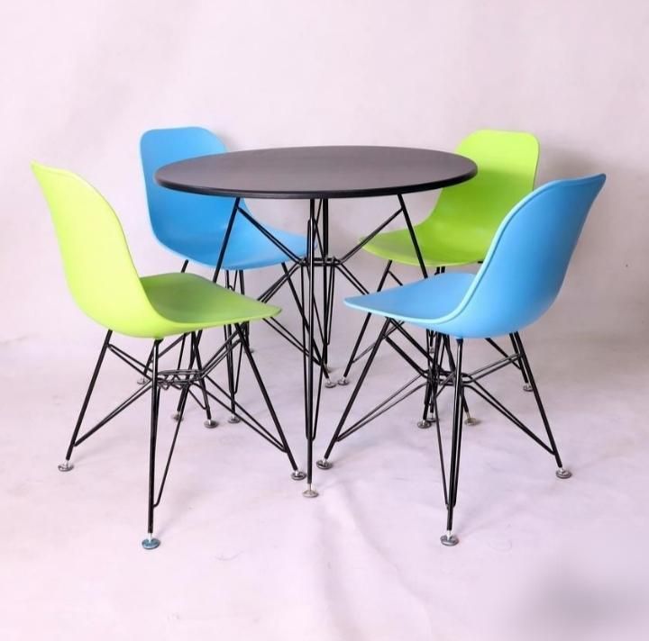 میز و صندلی غذاخوری پایه فلزی شادنوش ۱۸۹۱۹۱|میز و صندلی غذاخوری|زنجان, |دیوار