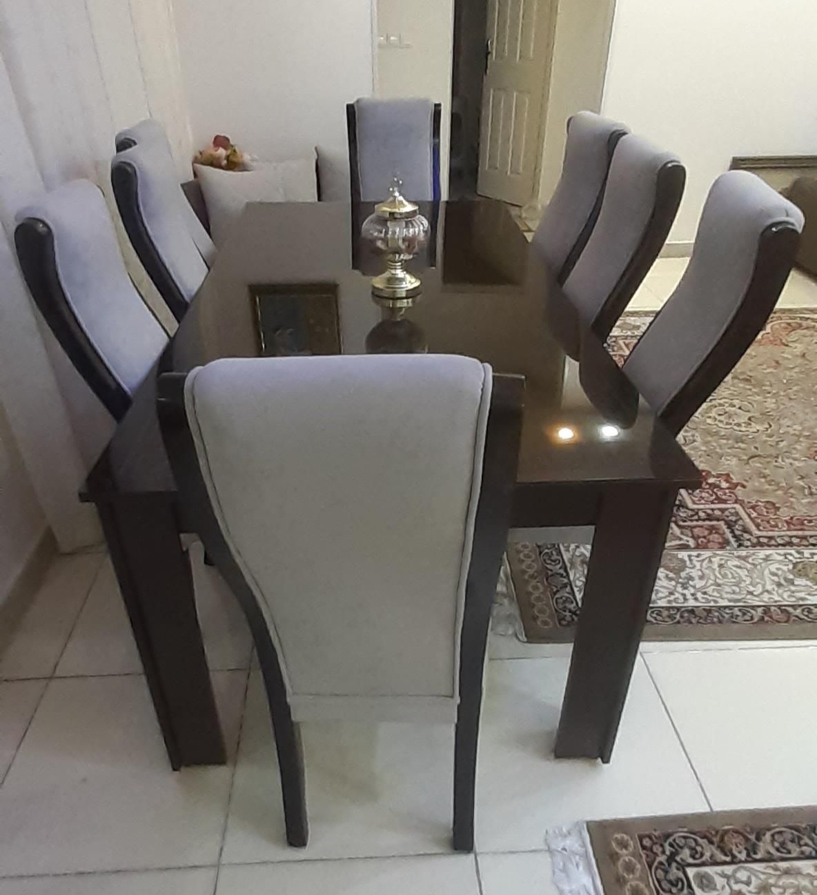 میز نهار خوری ۸ نفره|میز و صندلی غذاخوری|اهواز, گلستان|دیوار