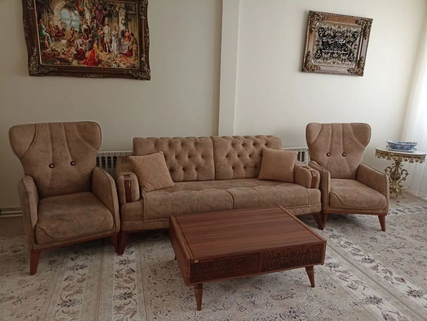 مبل هشت نفره چستر|مبلمان خانگی و میز عسلی|تهران, راه آهن|دیوار