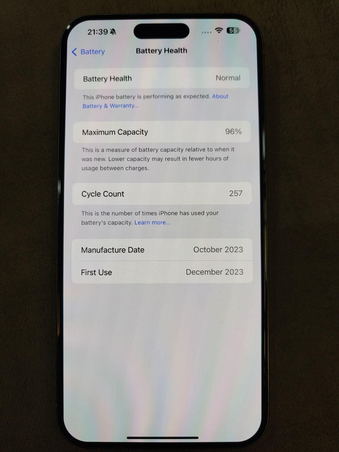اپل iPhone 15 Pro Max با حافظهٔ ۲۵۶ گیگابایت|موبایل|تهران, علی‌آباد|دیوار