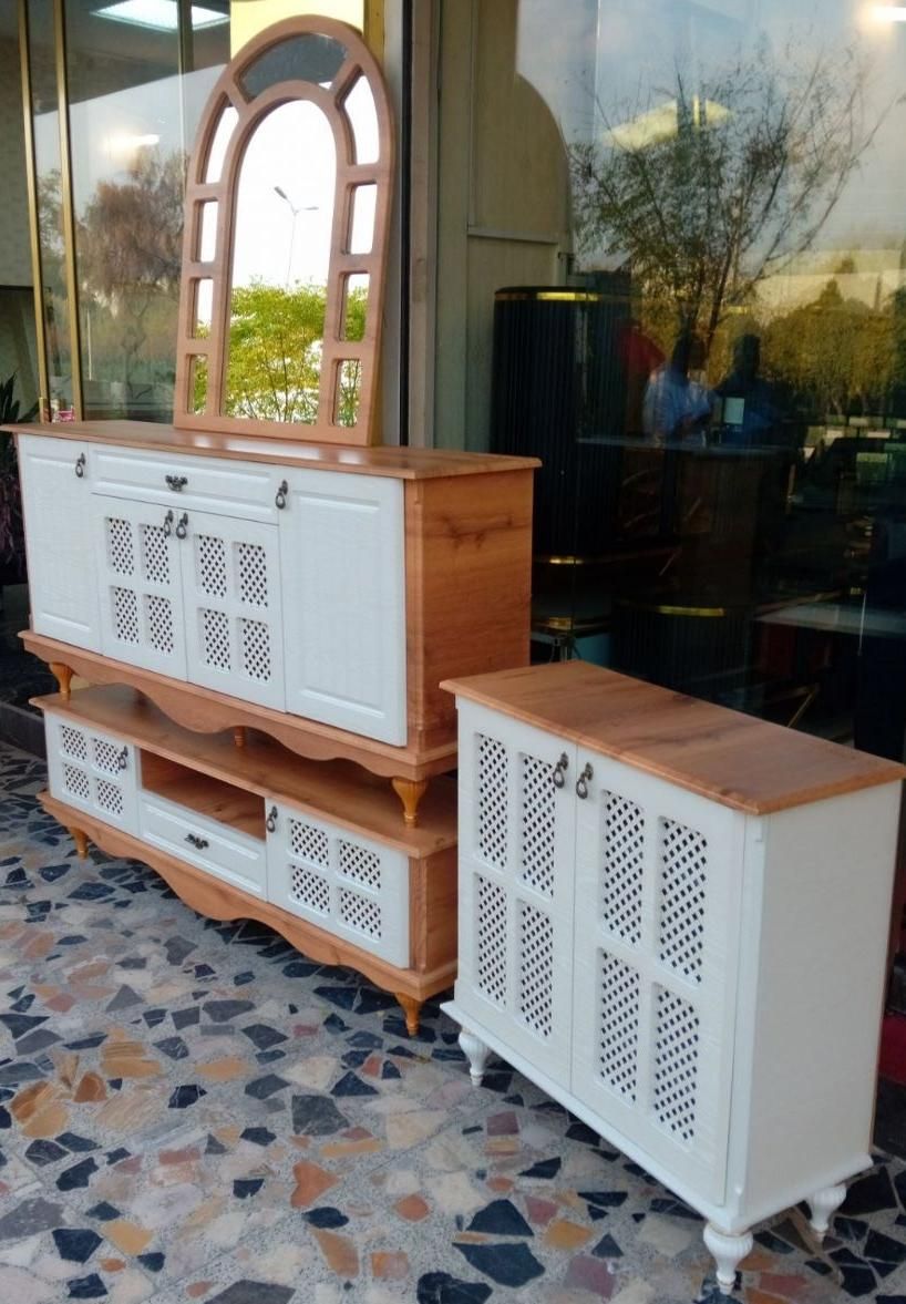 کنسول و میز تیوی مدل حصیری|بوفه، ویترین، کنسول|اردبیل, |دیوار