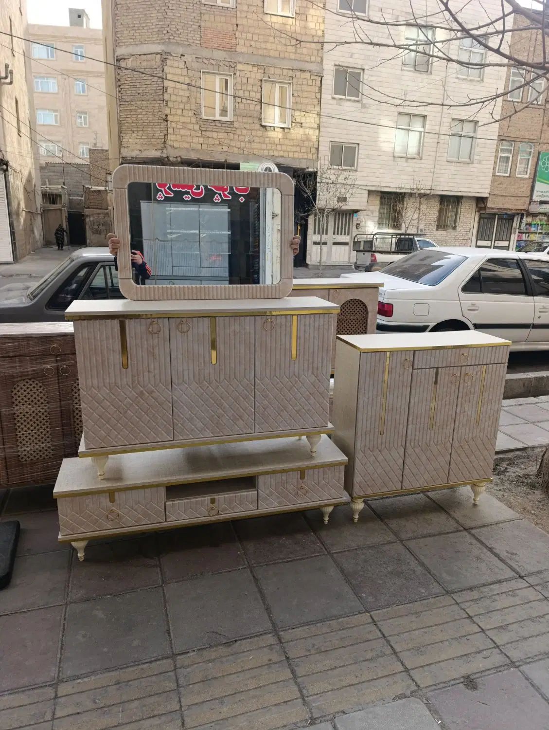 فروش ویژه انواع مصنوعات چوبی|بوفه، ویترین، کنسول|شهریار, شهریار|دیوار