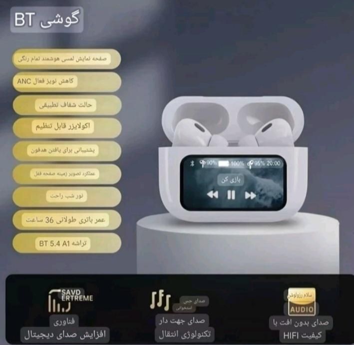 ایرپاد پرو صفحه نمایش دار مدل A9proورژن2025|لوازم جانبی موبایل و تبلت|تهران, نعمت‌آباد|دیوار