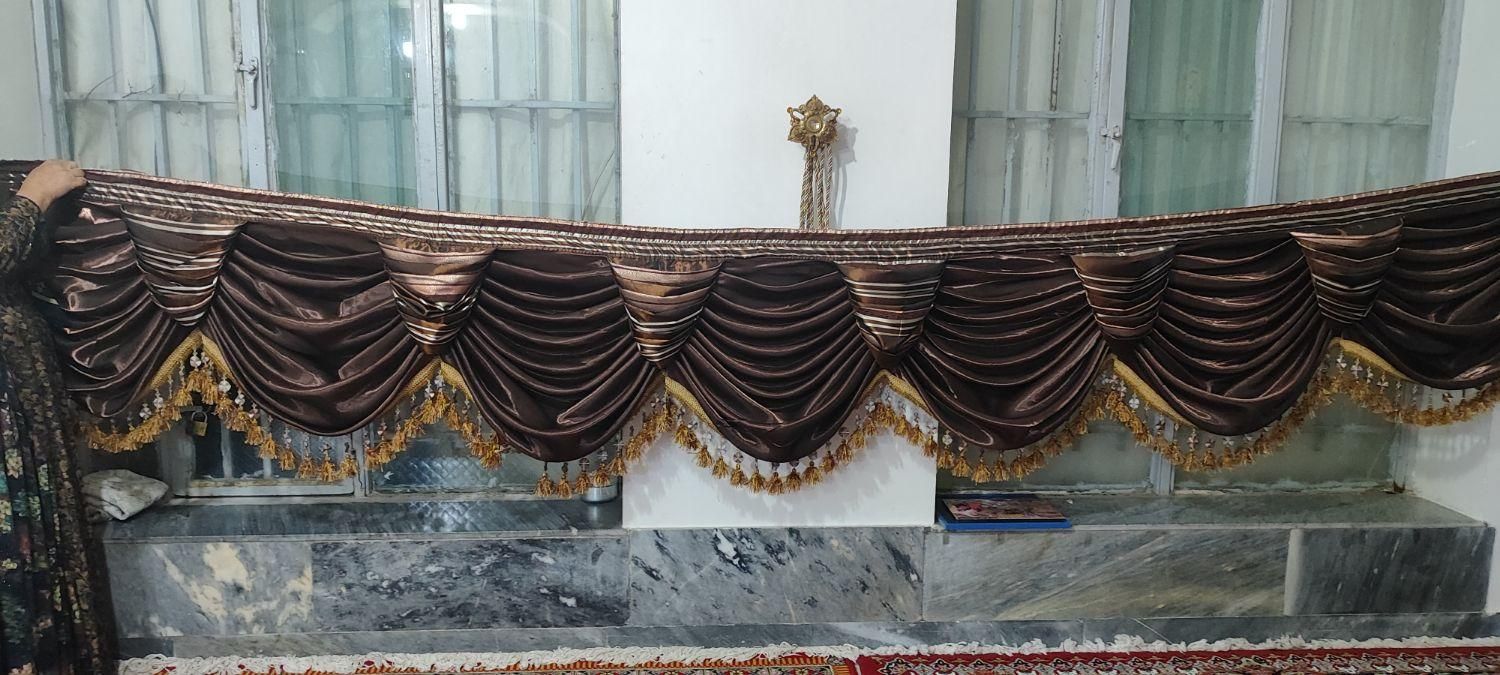 شال پرده سلطنتی پنج متری در نوراباد ممسنی|پرده، رانر، رومیزی|نورآباد ممسنی, |دیوار