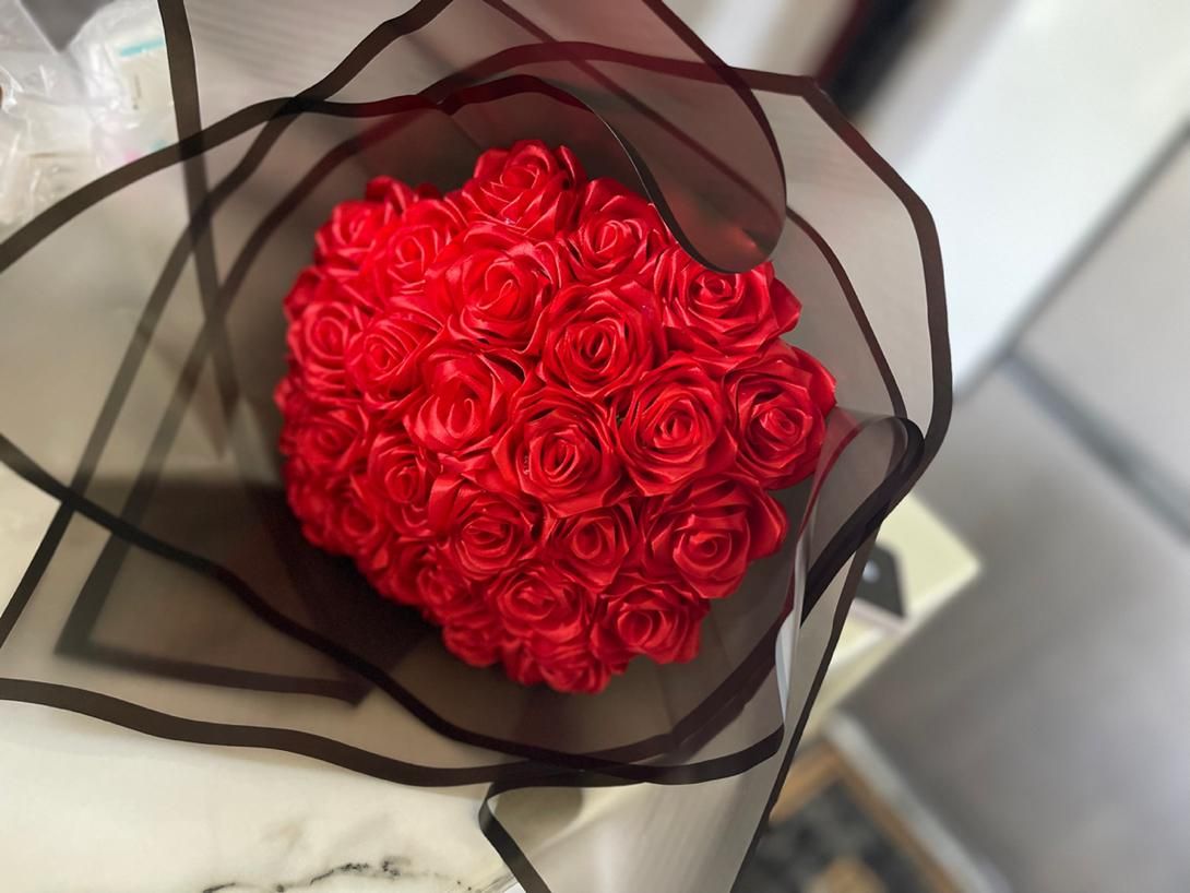 کل ربانی همه رنگ شاخهی۱۵|گل مصنوعی|قروه, |دیوار