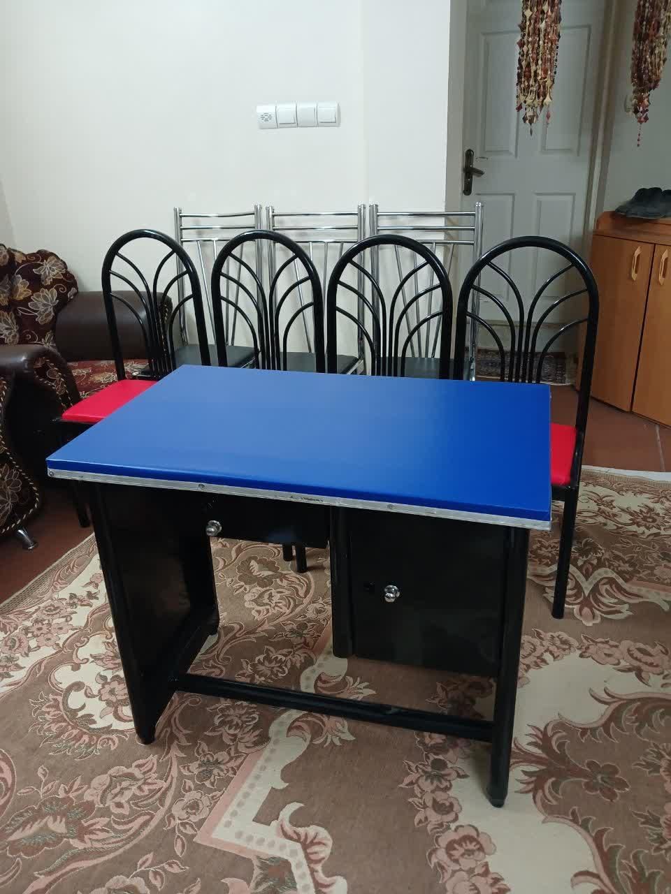 میز نهارخوری غذاخوری صندلی فلزی آهنی اغذیه رستوران|میز و صندلی غذاخوری|مشهد, شهرک رازی (شهرک غرب)|دیوار