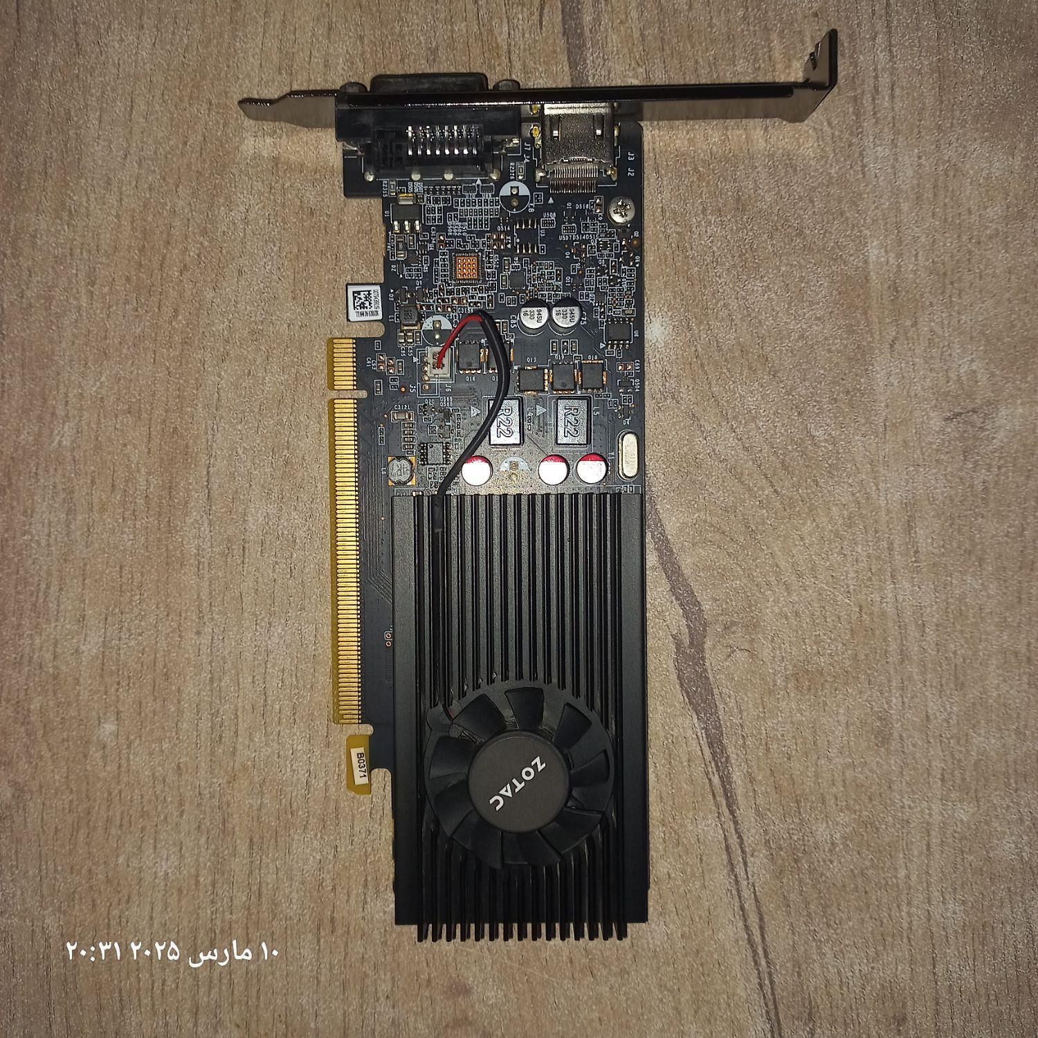 کارت گرافیک انویدیا GT 1030 2GB DDR5|قطعات و لوازم جانبی رایانه|رشت, نامجو|دیوار
