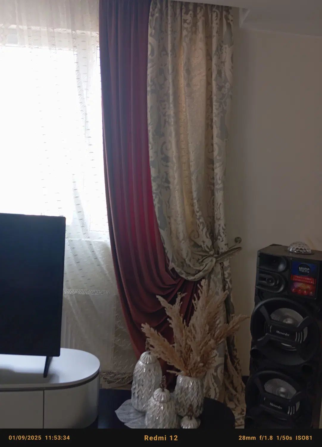 پرده مخمل طرح فرشته|پرده، رانر، رومیزی|کرج, شهرک یاس جنوبی|دیوار