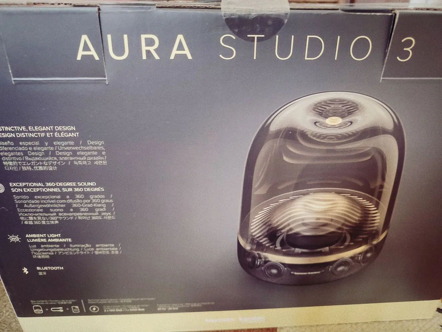 Harman kardon اسپیکر بلوتوثی aura stodio3|سیستم صوتی خانگی|اصفهان, رحیم‌آباد|دیوار