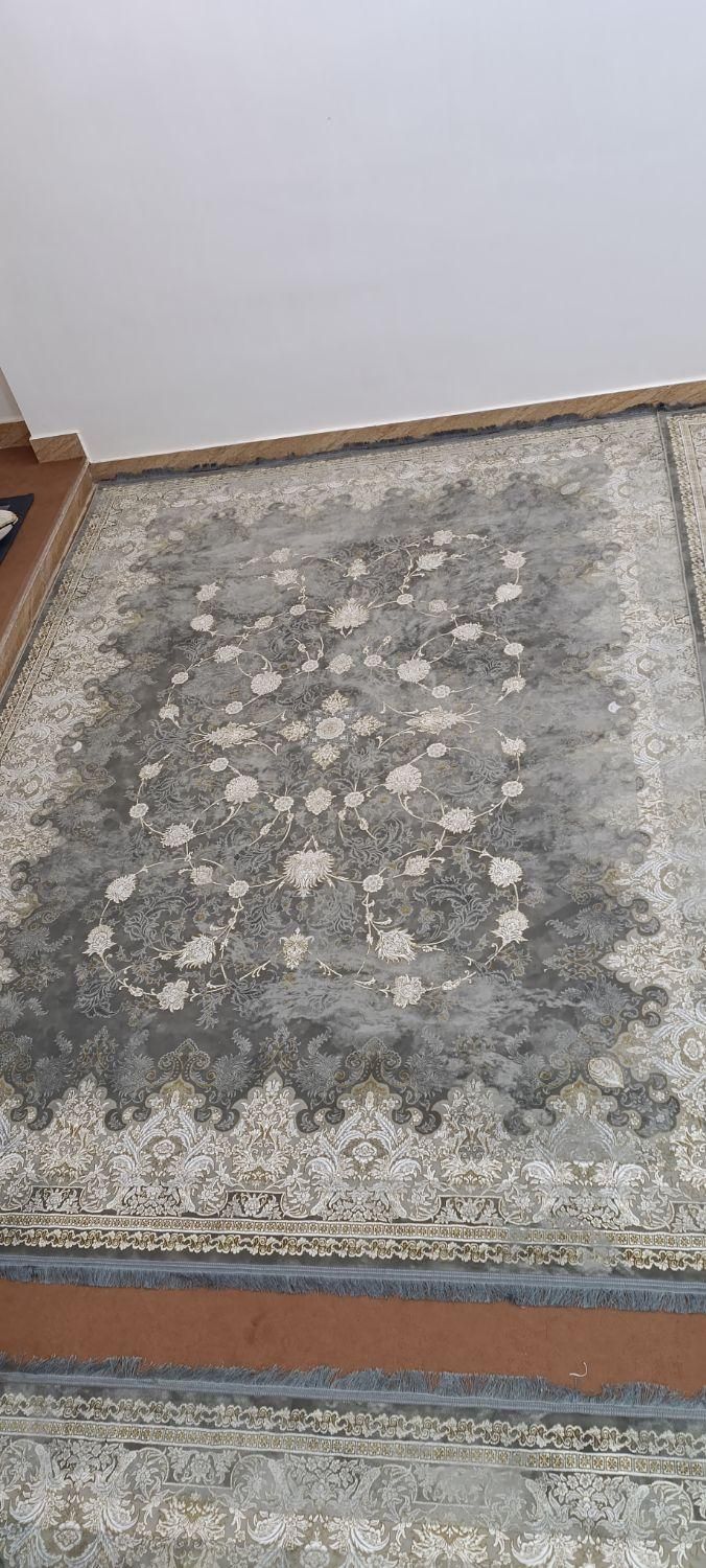 فرش اعلای کاشان،3در4(12متری)1200شانه برجسته طلاکوب|فرش|لردگان, |دیوار