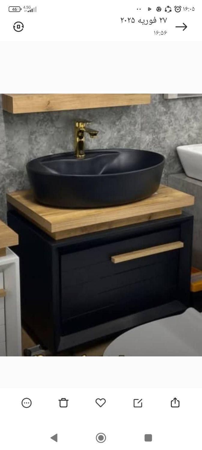 روشویی کابینتی صدرا - تولید مستقیم کارخانه|لوازم سرویس بهداشتی|کرج, برغان|دیوار