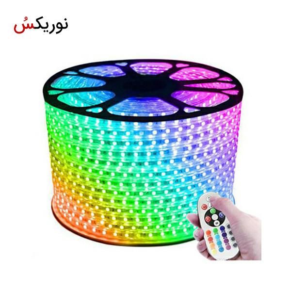ریشه شلنگی نورمخفی 7 رنگ rgb|ریسه و چراغ تزئینی|تبریز, |دیوار