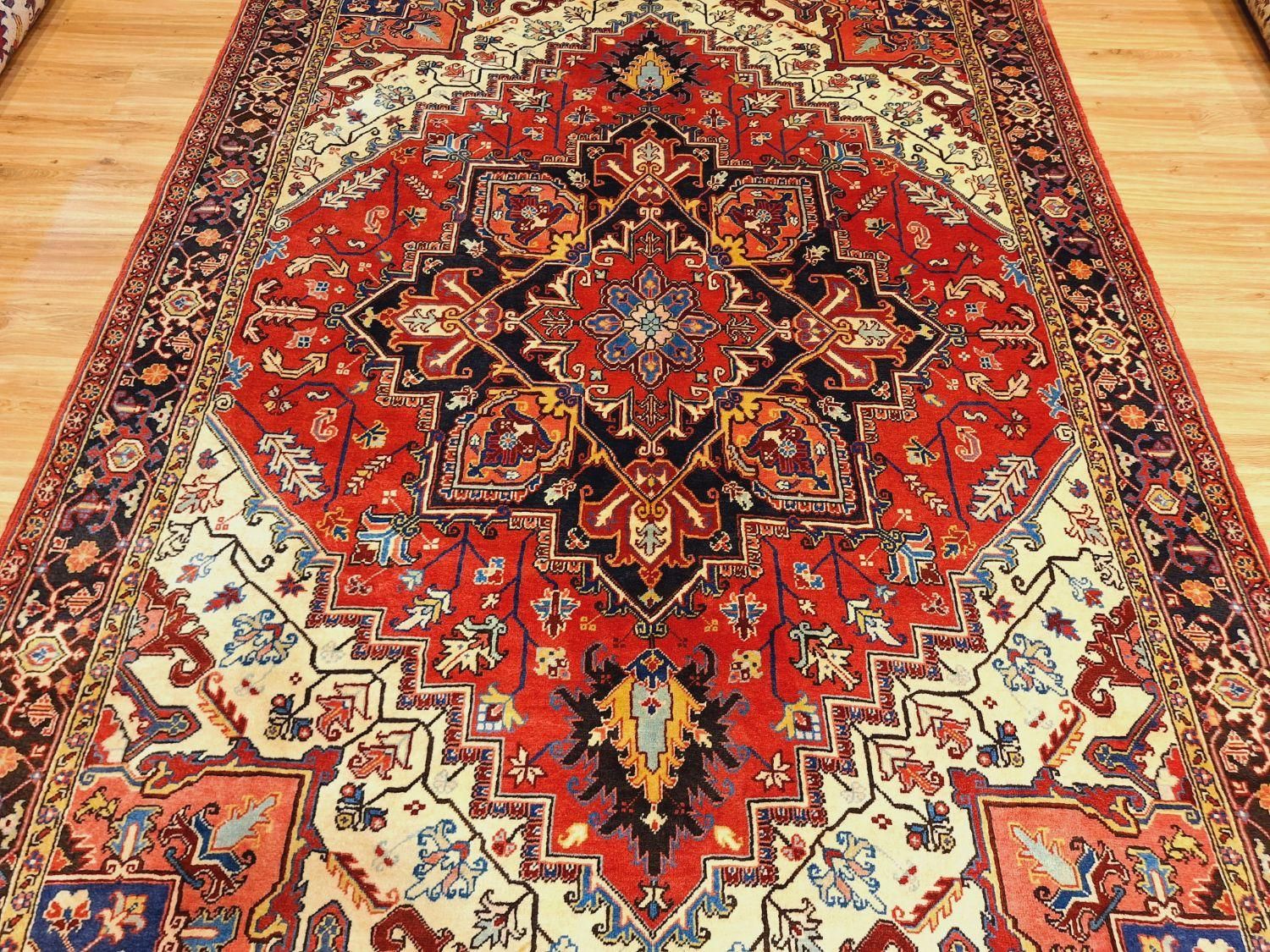 قالی ۶متری دستباف هریس زمینه روناسی|فرش|تهران, اکباتان|دیوار