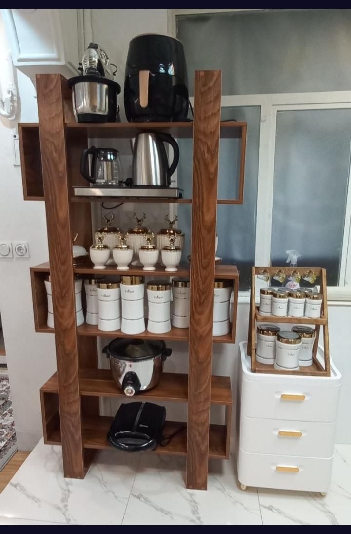 قفسه کتاب و دکوری B09 ام دی اف و چوبی|کتابخانه، شلف، قفسه‌های دیواری|ارومیه, |دیوار