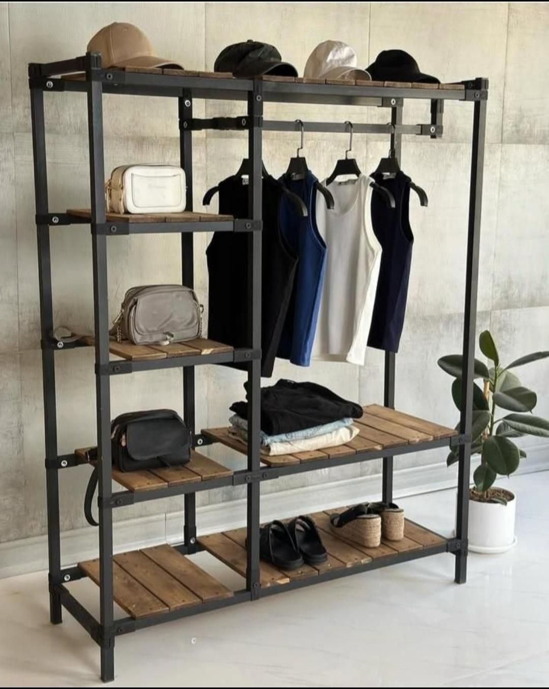 رگال لباس فلزی|جاکفشی، کمد، دراور|ماسال, |دیوار