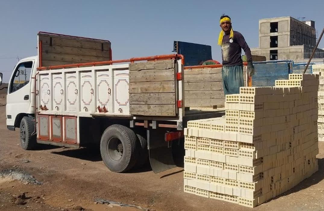 کامیون خاور فوتون ایسوزو کاویان حمل آجر و سفال|استخدام حمل و نقل|اصفهان, باغ فدک|دیوار