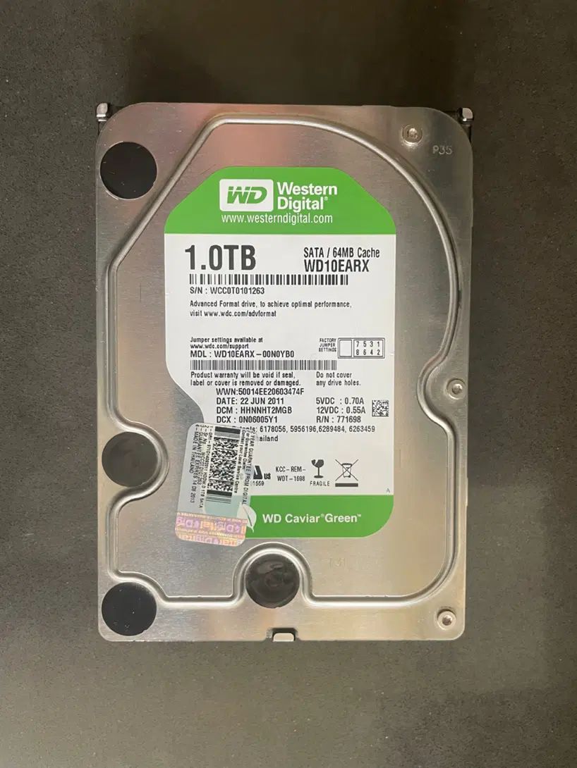 هارد دیسک WD Green 1TB|قطعات و لوازم جانبی رایانه|تهران, شهرک غرب|دیوار