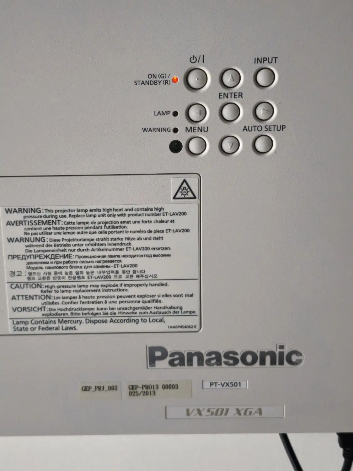 ویدئو پروژکتور Panasonic VX501 XGA|تلویزیون و پروژکتور|تهران, شهرک صدرا|دیوار