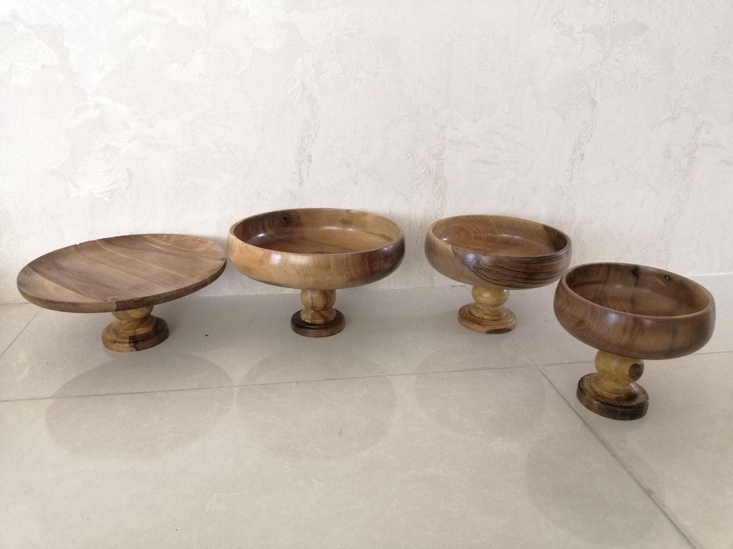 سرویس پذیرایی چوبی چوب گردو ظروف پذیرایی کاسه چوبی|ظروف سرو و پذیرایی|مشهد, نوید|دیوار