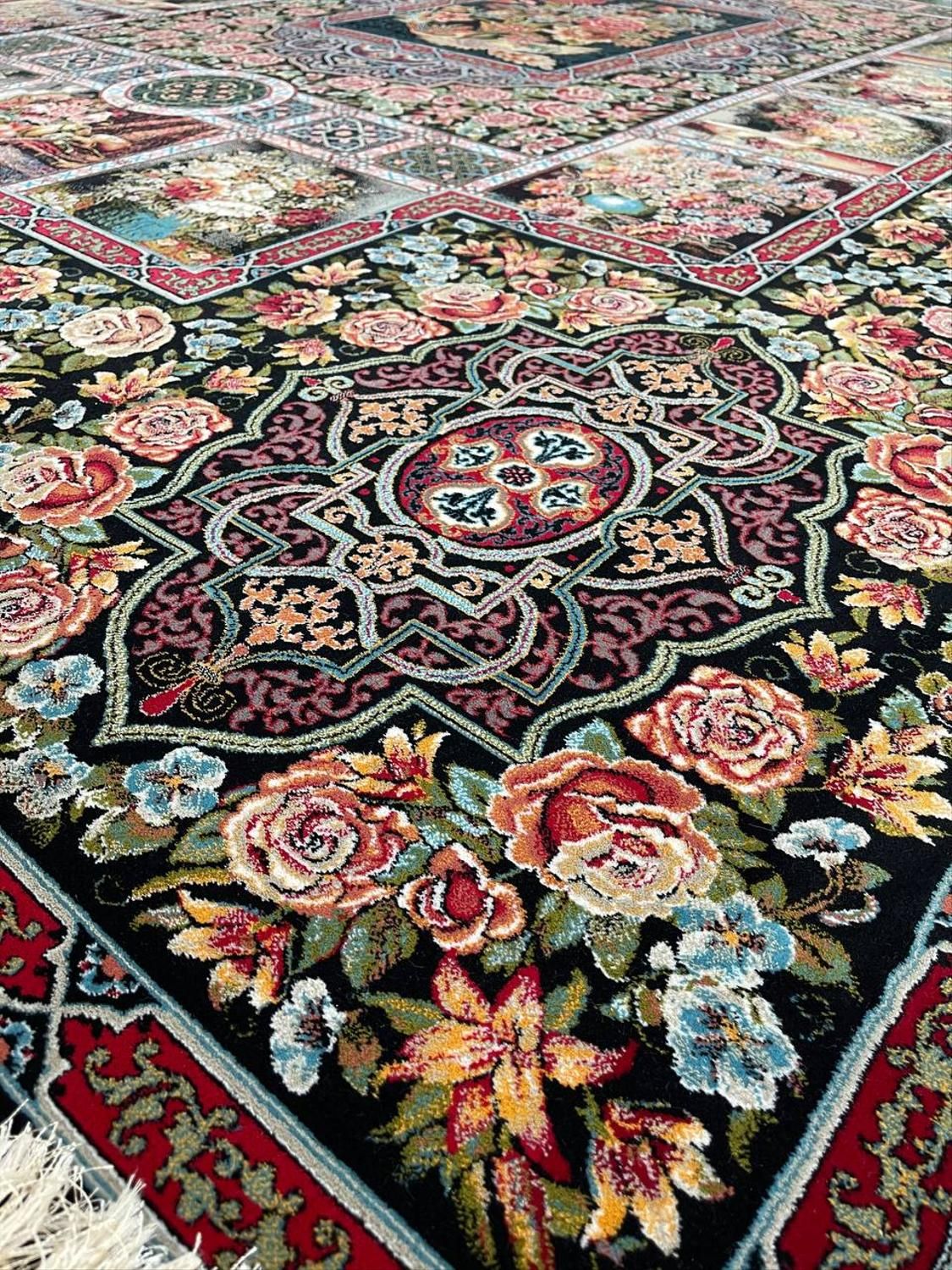 فرش ماشینی نو طرح دست بافت تمام نخ|فرش|تبریز, |دیوار