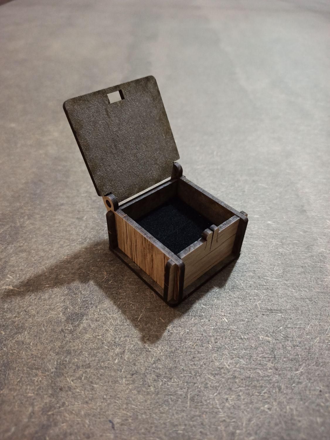 حراج ، جعبه انگشتر چوبی لولایی|جواهرات|تهران, آهنگ|دیوار