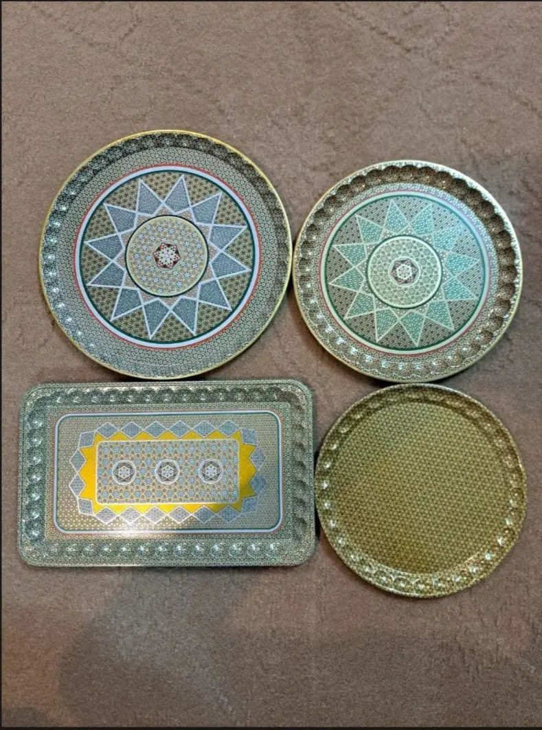 سینی فلزی طرح خاتم مناسب سوغات،پذیرایی،هدیه،زعفران|صنایع دستی و سایر لوازم تزئینی|مشهد, وکیل‌آباد|دیوار