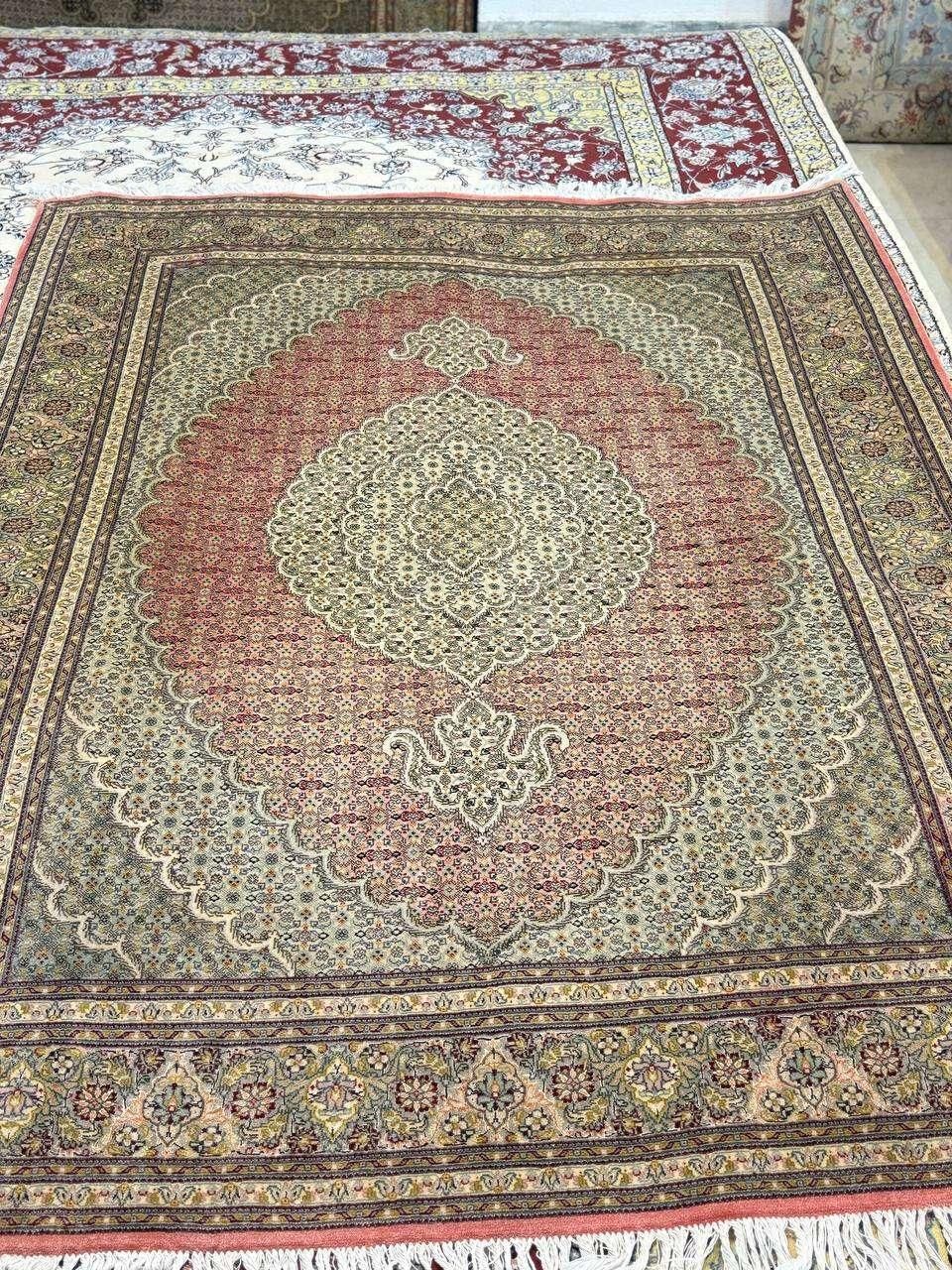 جفت قالیچه ماهی تبریز،رنگ خاص وکمیاب‌۵۰رج|فرش|کرج, کوی امامیه|دیوار