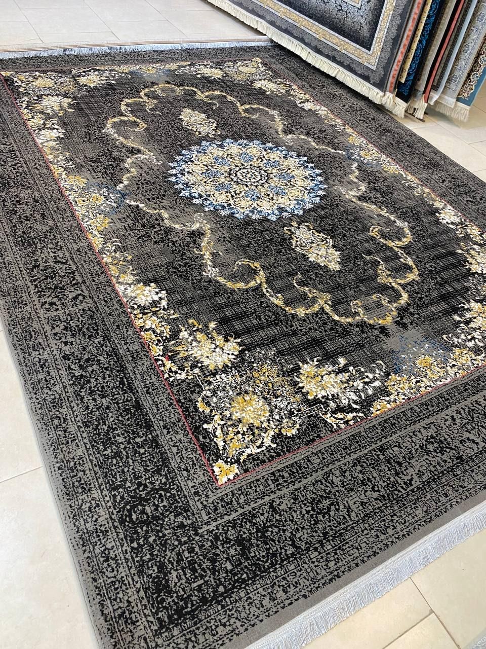 فرش پتینه تم آبی ۱۲ متری مشهد اکبند شرکتی|فرش|قائن, |دیوار