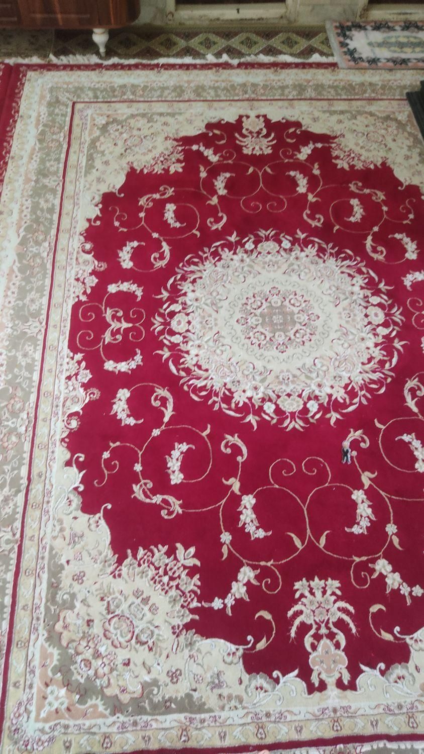 یک جفت فرش 9 متری ماشینی سالم و تمیز کبیر یزد|فرش|یزد, |دیوار