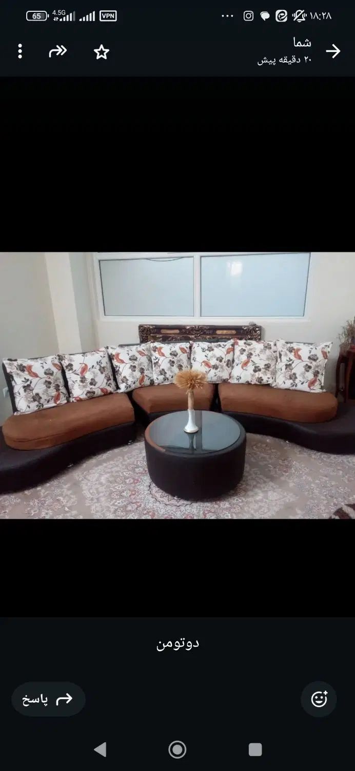 یکدست مبل هفت نفره سه تومن|مبلمان خانگی و میز عسلی|تهران, شادآباد|دیوار
